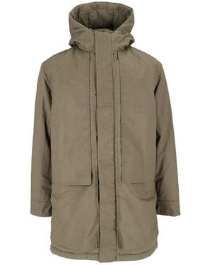 K-Way Curti Wax Cotton Nylon 3/4 Jacket - Natural
