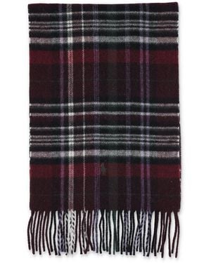 Polo Ralph Lauren Check Wool Scarf - Black