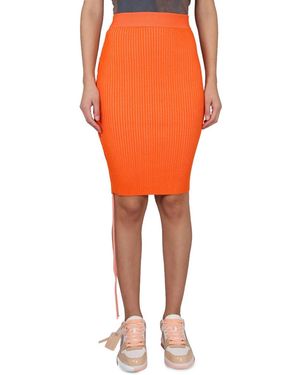 Off-White c/o Virgil Abloh Cut-Out Skirt - Orange