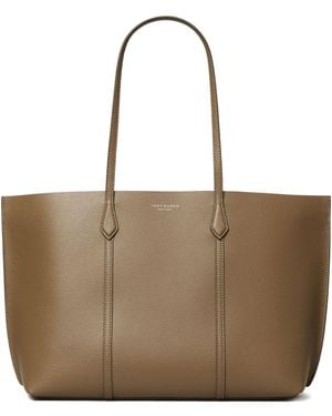 Tory Burch Perry Medium Leather Tote - Brown