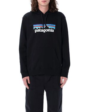 Patagonia P-6 Logo Uprisal Hoodie - Black