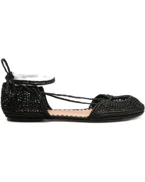 Odissi Lima Rafia Espadrilles - Schwarz