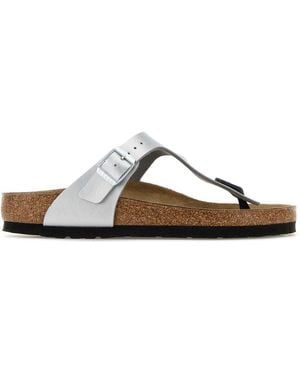 Birkenstock Leather Gizeh Thong Slippers - Multicolour