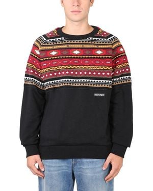 Marcelo Burlon Marcelo Burlon County Van Milan Felpa In Lana E Cotone - Grijs