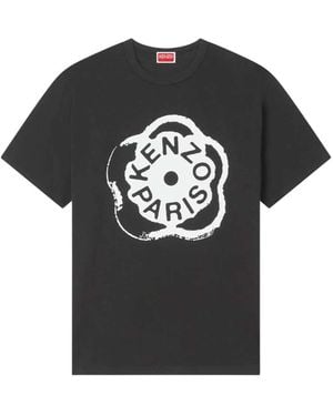 KENZO Loose-Fitting Cotton T-Shirt "Boke Flower 2.0" - White