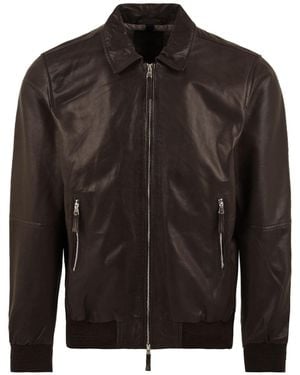 The Jack Leathers Coats - Black