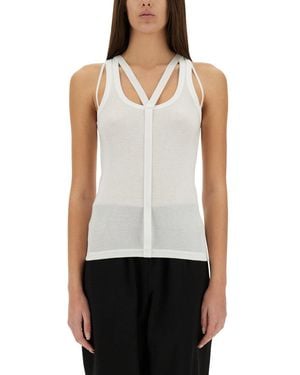 Helmut Lang Racer" Top - White