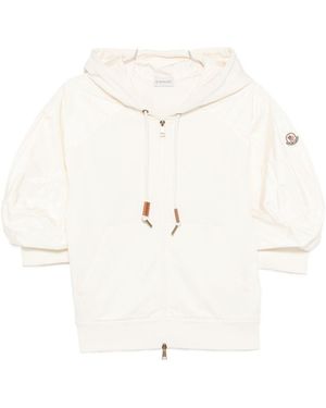Moncler Hooded Puff Sleeves - White