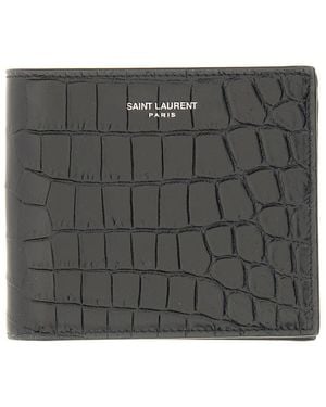 Saint Laurent Bifold Wallet - Grey