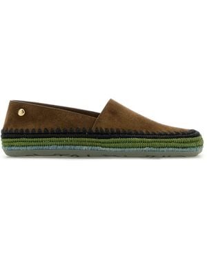 Loewe Paula's Ibiza Suede Paula S Ibiza Rio Espadrilles - Green