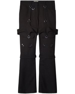 Off-White c/o Virgil Abloh Aus weißen Frachthosen in Wollmischung - Schwarz