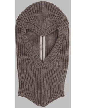 Rick Owens Balaclava Porterville Cashmere Hat - Gray