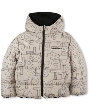 KARL LAGERFELD Reversible Down Jacket - Natural