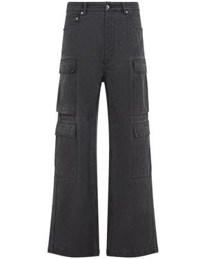 Rick Owens Double Cargo Jeans - Gris