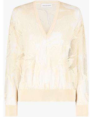 Dries Van Noten Torion 3733 W.K.Sweater Cre - White