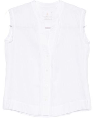 Trame Auree Leinenbluse - Weiß