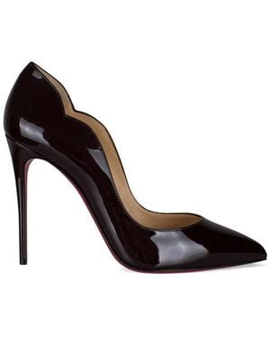 Christian Louboutin Hot Chick 100 Psychic Patent-leather Courts - Black