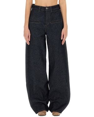 Uma Wang Denim "Ball" Pants - Blue
