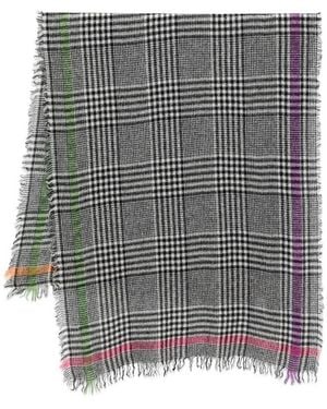 Faliero Sarti Multi Prince Wolle und Kaschmirschal - Grau