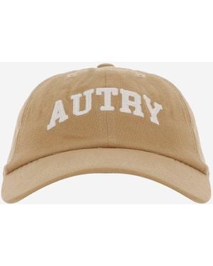 Autry Gorra de béisbol de terciopelo de algodón acanalado con logo de - Neutro