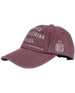 Deus Ex Machina Dirección universitaria con emblema de Gorra - Morado