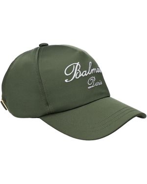 Balmain Hats Polyester - Green