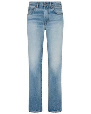 Tom Ford "Stone" Washed Denim Jeans - Blue