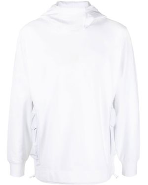 CP COMPANY METROPOLIS C.P. Firma Metropolis Logo Hoodie - Weiß
