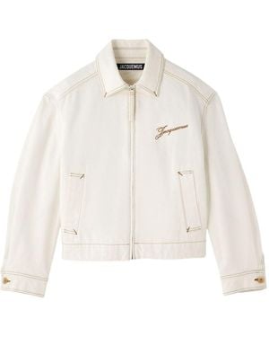 Jacquemus Jacke Mit Stickerei - Weiß