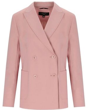 Weekend by Maxmara Zinnia Double Breasted Jacket - Pink