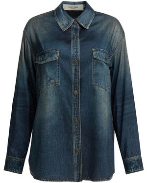 Golden Goose Denim Overshirt Jacket - Blue