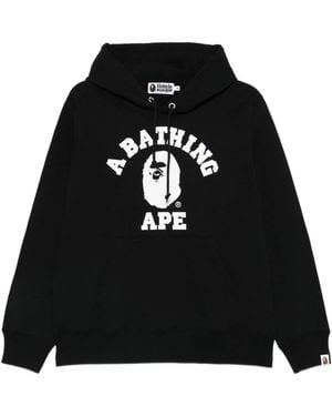 A Bathing Ape College-Pullover-Hoodie M - Schwarz