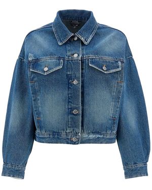 A.P.C. "Boxy Jeansjacke in C. - Blau