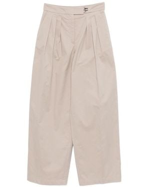 Emporio Armani Cotton Trousers - White