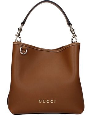 Gucci Handbags Leather - Brown