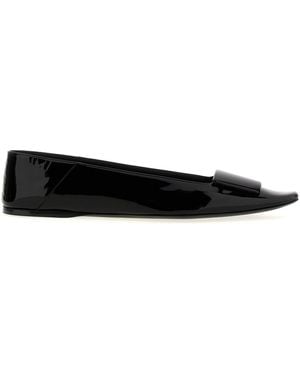 Saint Laurent 'Poppy' Ballet Flats - Black