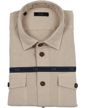 Fay Camicia Giubbino Over Tasconata - Natural