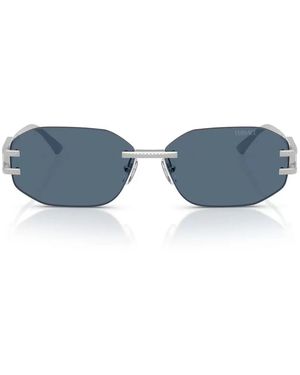 Versace Sonnenbrille Ve2274 100080 Silber/Dunkelblau Unisex