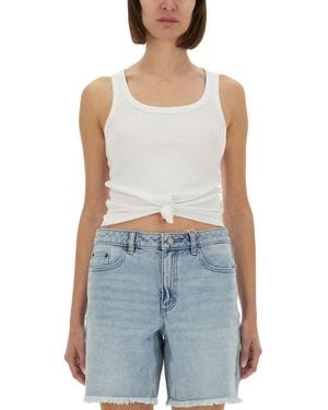 MICHAEL Michael Kors Michael Door Michael Kors Gebreide Tanktop Met Veter - Blauw