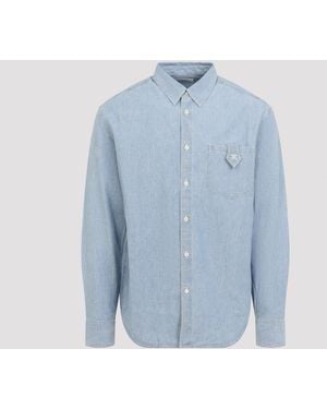 Celine Los Katoenen Overhemd - Blauw
