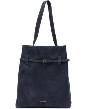 MANU Atelier "Tote Du Jour" Medium Shoulder Bag - Blue