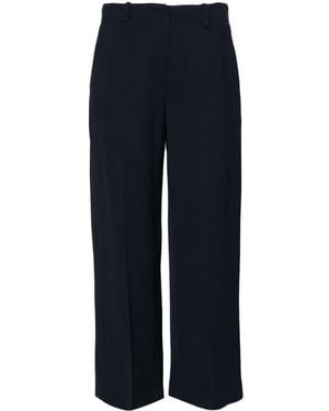 Erika Cavallini Semi Couture Straight-Leg Cropped Pants - Blue
