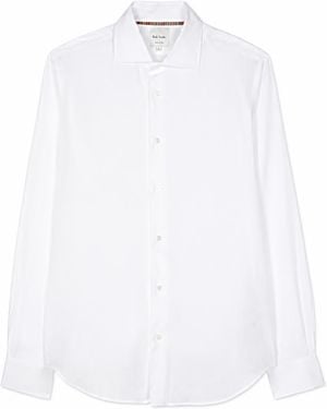Paul Smith Herren S/C Tailliertes Hemd - Weiß