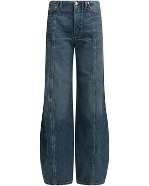 Max Mara "Dora" Wide Leg Jeans - Blue