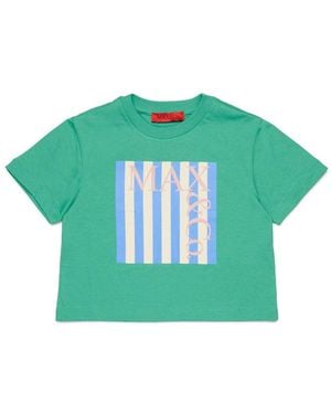 MAX&Co. T Shirt With Logo - Green