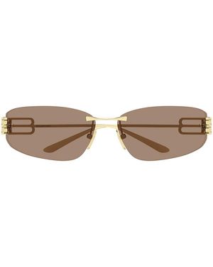 Balenciaga Sonnenbrille Bb0484 S 004 Gold/Braun Damen