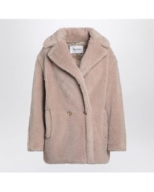Max Mara Teddy Bear Icon Coat Short Sand - Natural
