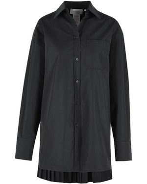 Sportmax 'Nespolo' Cotton Blend Shirt Dress - Black