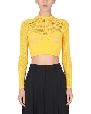 Ambush Crop Shirt - Yellow
