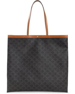 Celine Large Flat Shopper Bag - Black